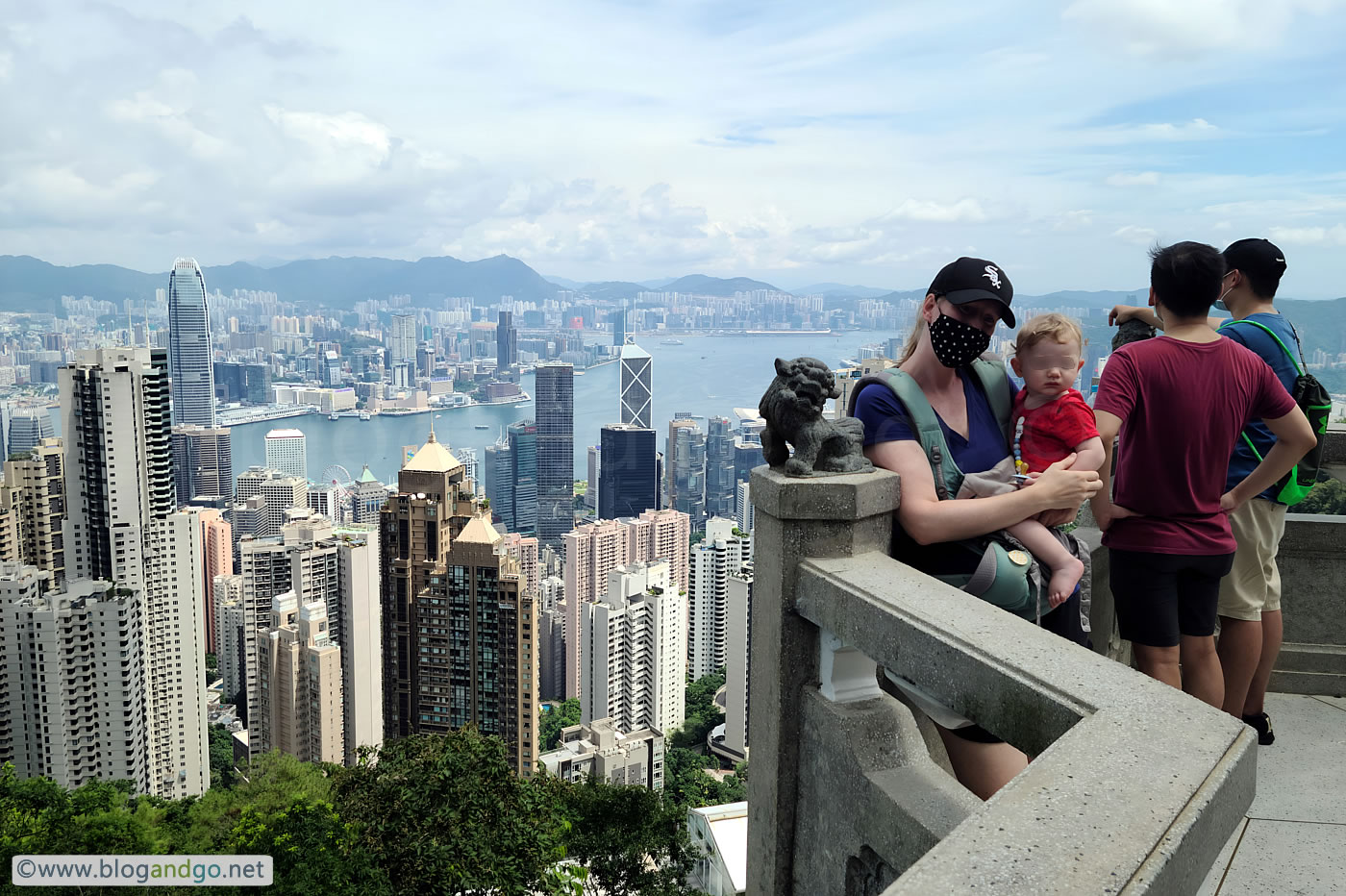 Victoria Peak's Lions Pavilion Over Victoria Harbour (13 Sep, 2020)